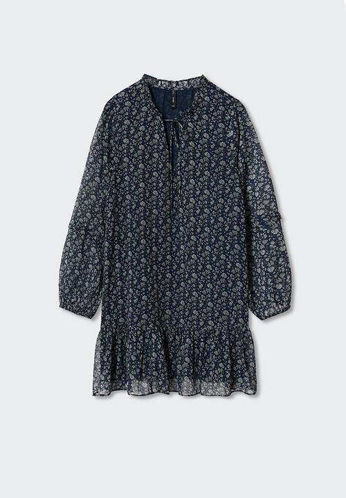 MANGO - Dress rita - medium blue