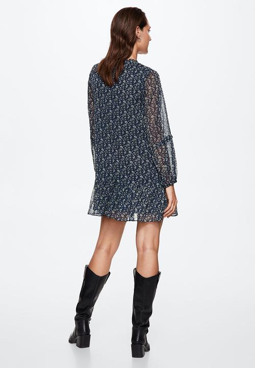 MANGO - Dress rita - medium blue