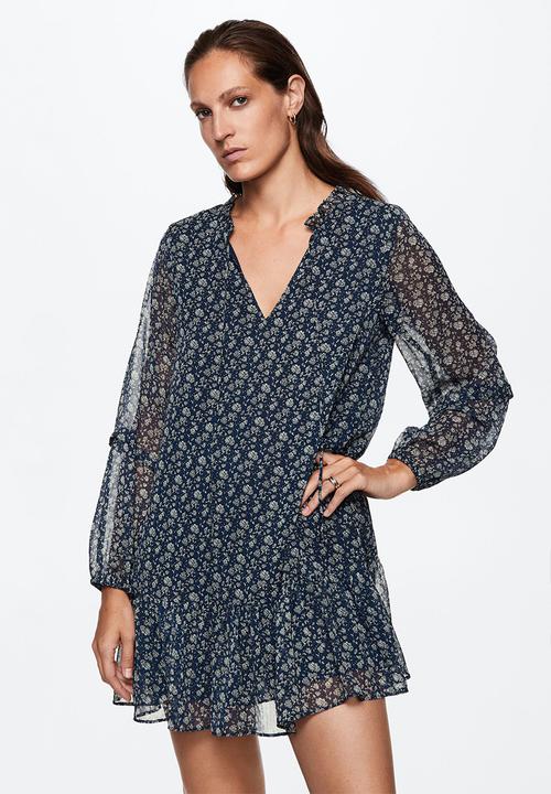 MANGO - Dress rita - medium blue