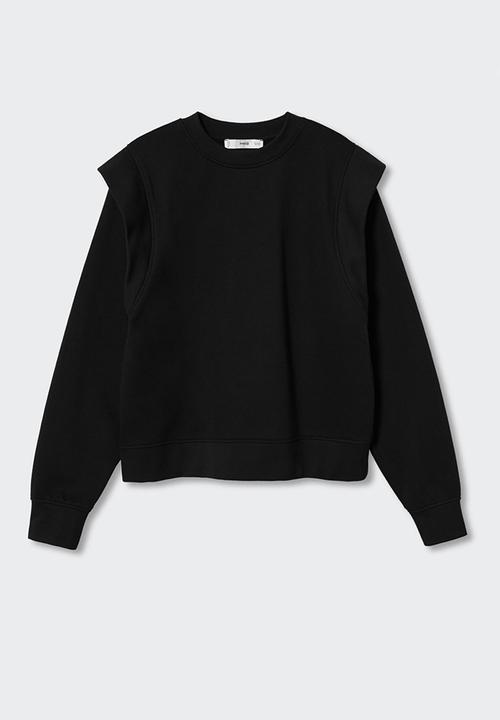 MANGO - Sweatshirt hombro - black