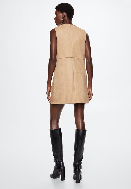 MANGO - Dress elina - light beige