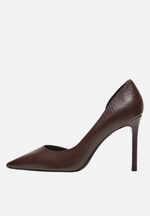 MANGO - Audrey2 court heel - dark brown
