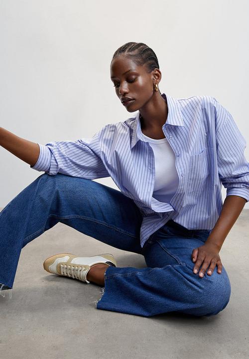 MANGO - Plus shirt regu - light pastel blue