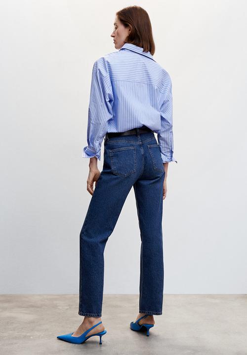 MANGO - Shirt regu - light pastel blue