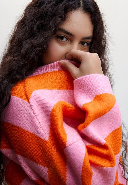 MANGO - Plus sweater padel - pink