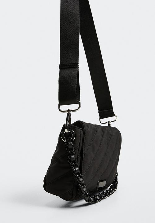 MANGO - Quilted chain bag - black