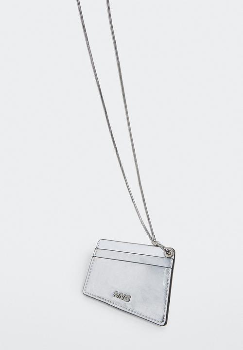 MANGO - Logo card holder - silver