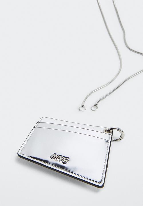 MANGO - Logo card holder - silver