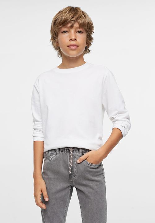 MANGO - Jeans comfy - open gray