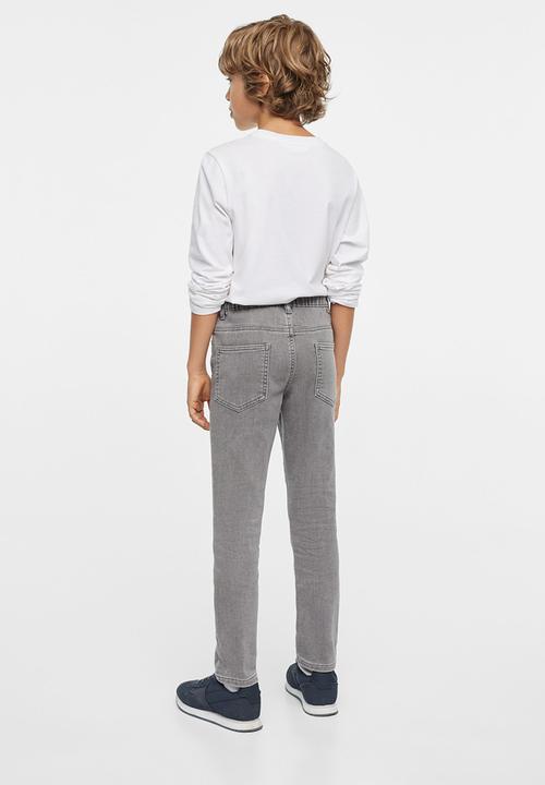 MANGO - Jeans comfy - open gray