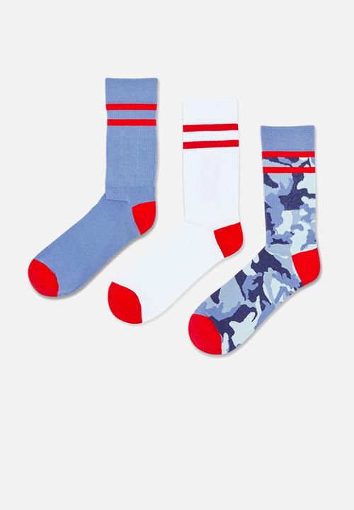 Diesel  - Skm-ray-threepack socks - e6177diesel - multi