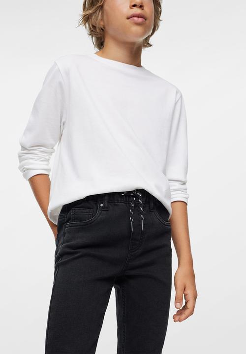MANGO - Jeans comfy - black