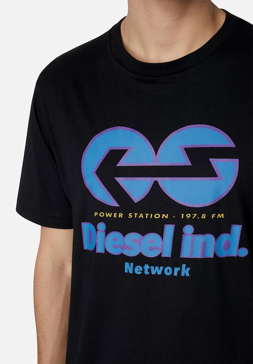 Diesel  - T-just-e18 t-shirt -9xxdiesel - black 