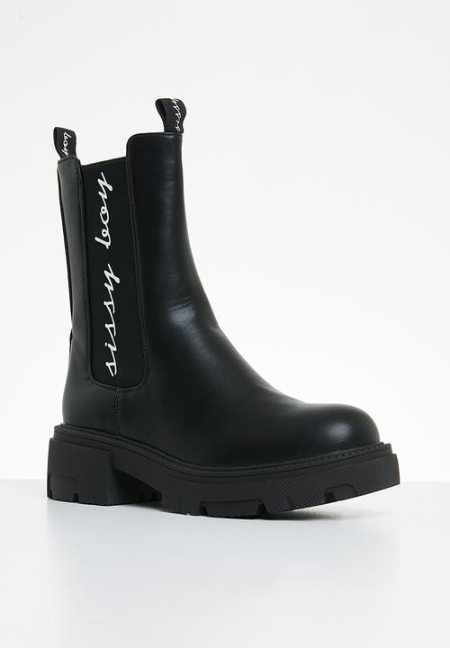 SISSY BOY - Riding high chelsea boot - black