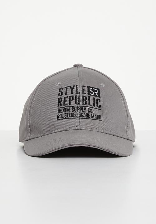 STYLE REPUBLIC - Nicholas peak cap - grey
