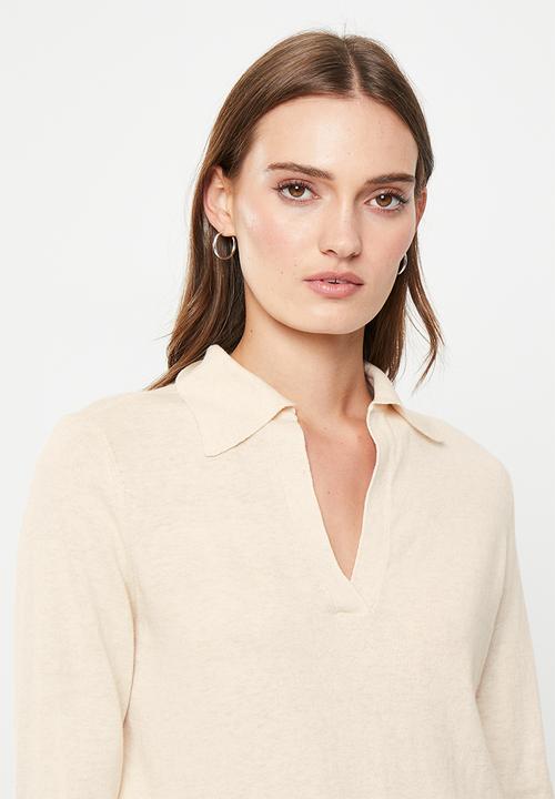 Pringle of Scotland - Knitwear golfer - stone melange