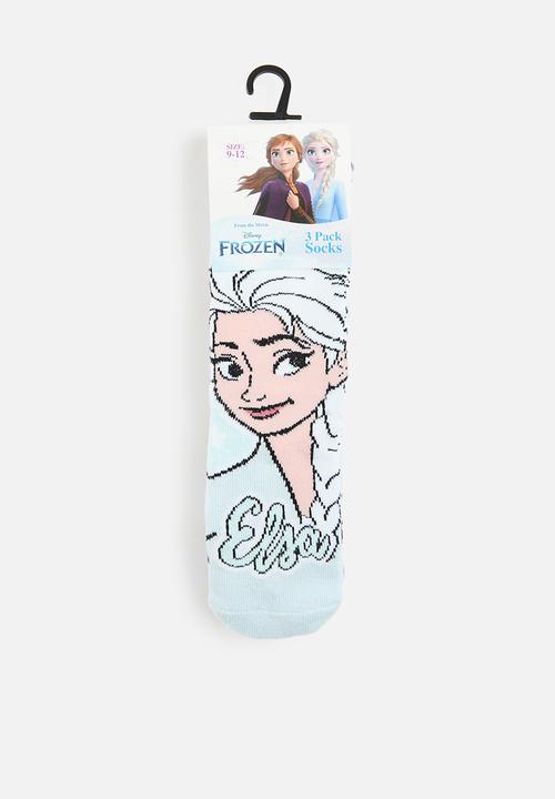 Character Group - 3 Pack Frozen socks - Elsa