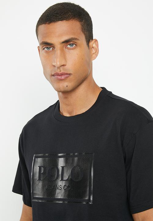 POLO - Mens box fit short sleeve tee - black