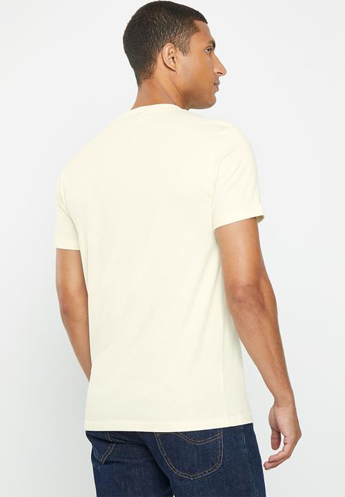 POLO - Men sport short sleeve logo tee - ecru
