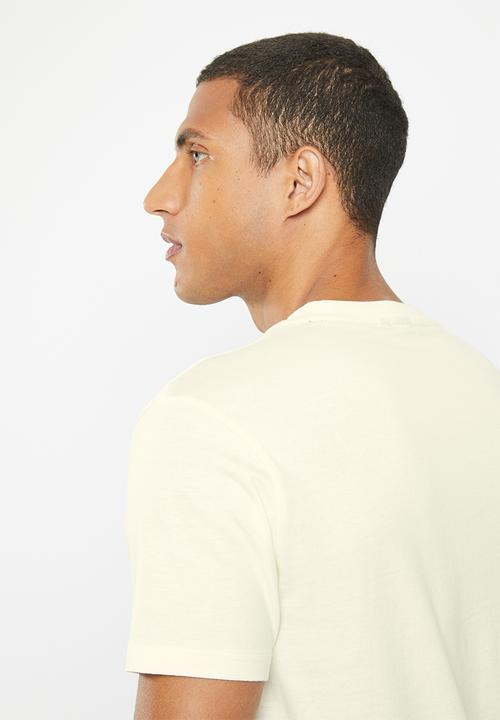 POLO - Men sport short sleeve logo tee - ecru