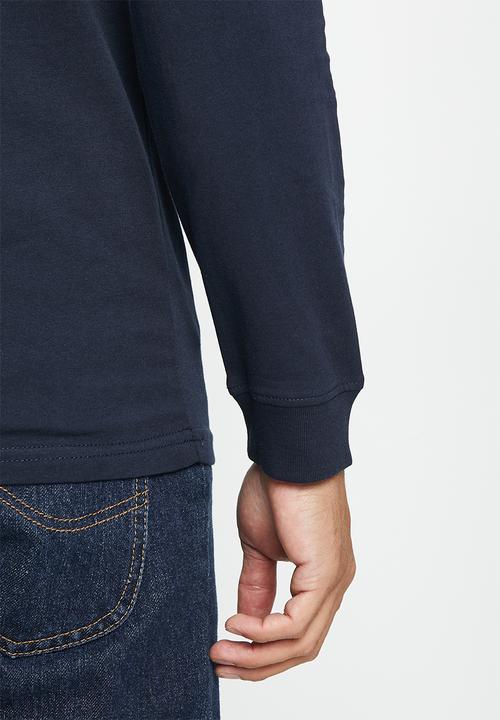 POLO - Mens long sleeve tee - navy