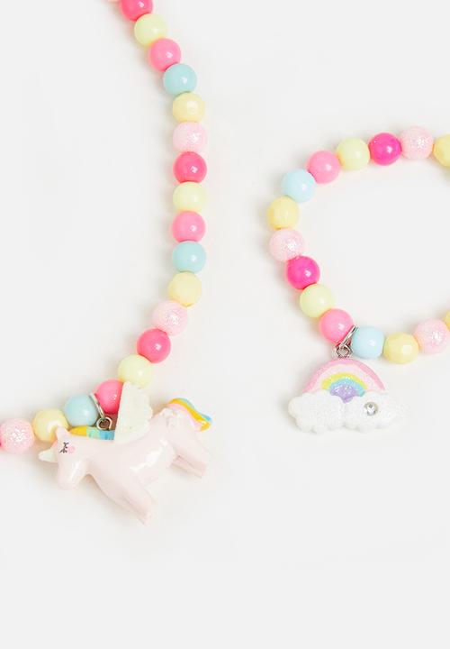 Pop Candy - Necklace & bracelet set - multi