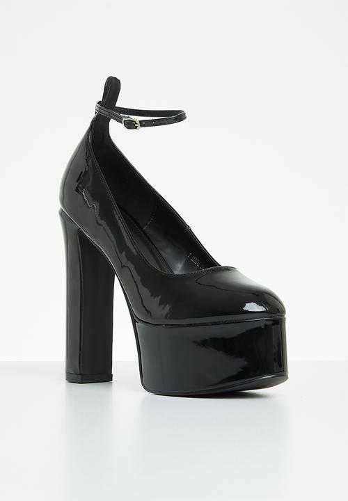 Public Desire - Donatella platform heel - black