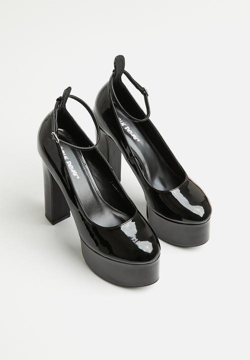 Public Desire - Donatella platform heel - black