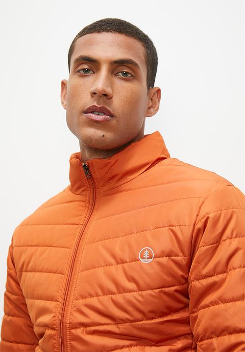 Lark & Crosse - Ascend lightweight puffer jacket - burnt orange