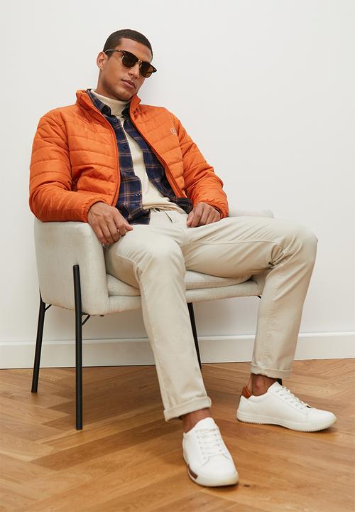 Lark & Crosse - Ascend lightweight puffer jacket - burnt orange