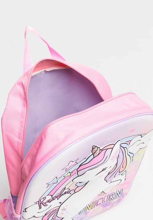 Character Group - 3D debossed backpack unicorn - pink & purple 
