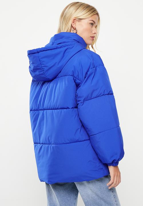 dailyfriday - Hooded puffer - cobalt