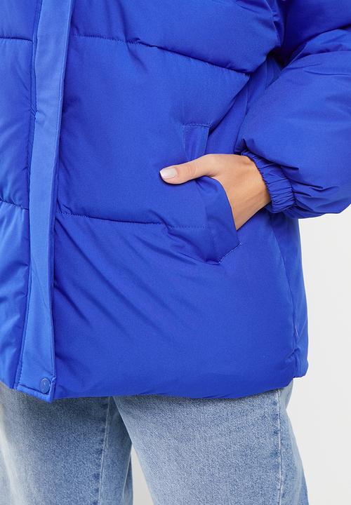 dailyfriday - Hooded puffer - cobalt