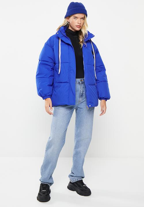 dailyfriday - Hooded puffer - cobalt
