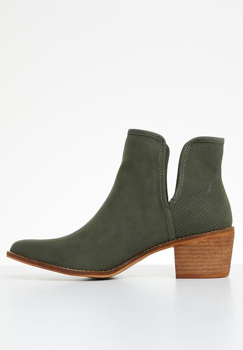Miss Black - Cooper1 ankle boot - olive