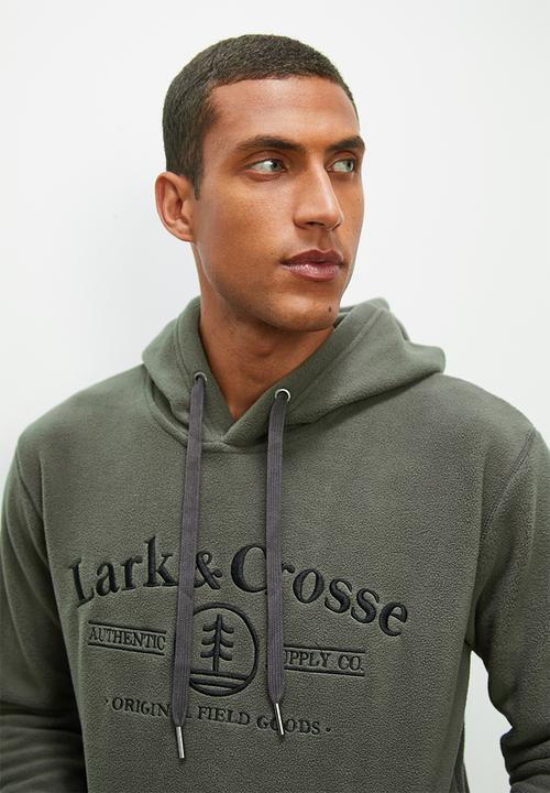 Lark & Crosse - Alv pullover hoodie - charcoal