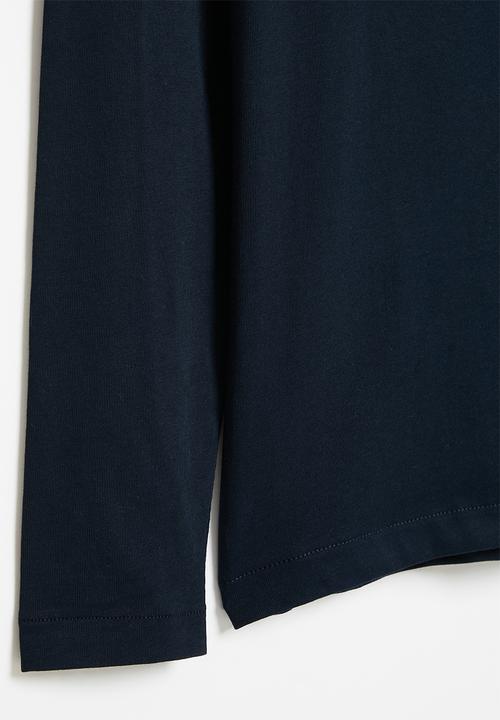 POLO - Boys ashton ls tee - navy