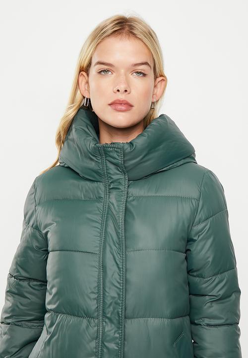 dailyfriday - Longer length puffer - green