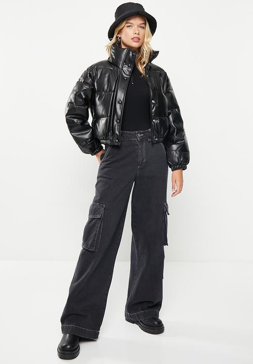 dailyfriday - Pu puffer - black