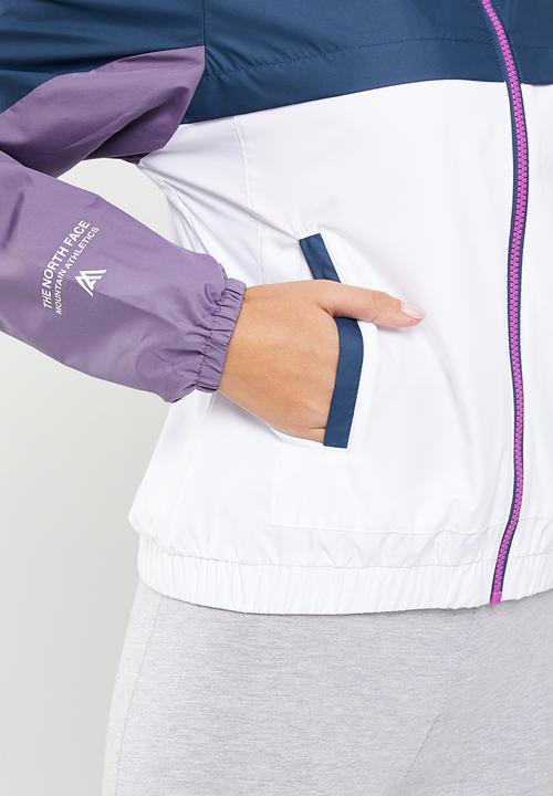 The North Face - W ma wind full zip - eu - tnf white / lunar slate / shady blue