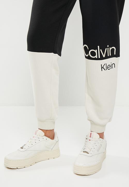 Calvin Klein - Color blocking cuffed jog pants - ck black