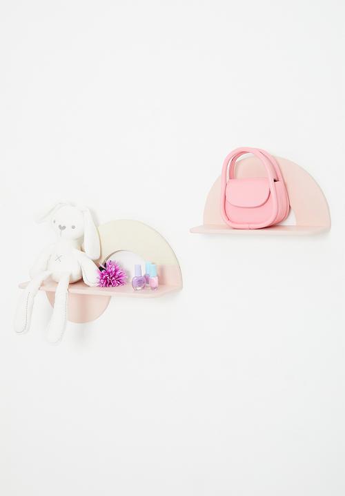Sixth Floor - Tweedle dee & dum shelf set of 2 - blush