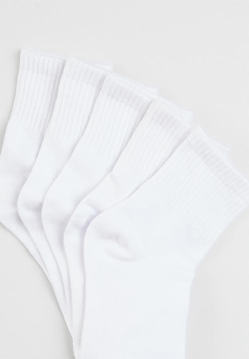 Pop Candy - 5 pack socks - white