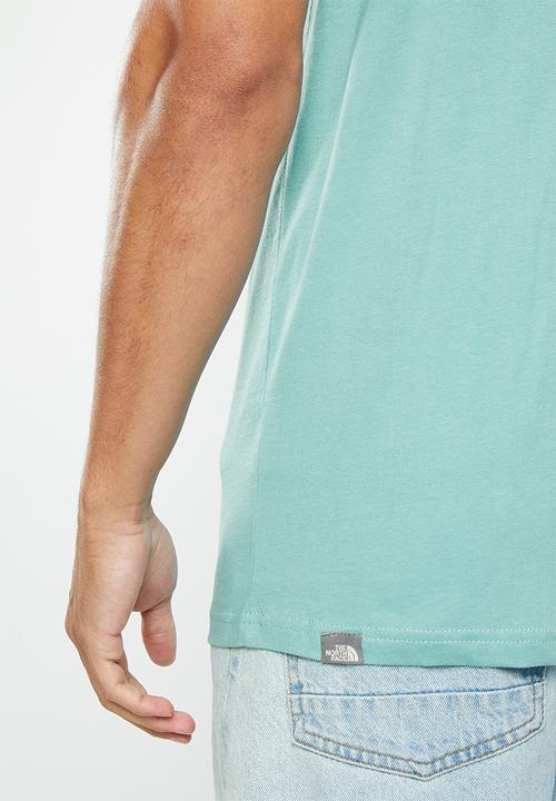 The North Face - Short sleeve  mountain line tee - reef waters-dusty coral orange (itw)