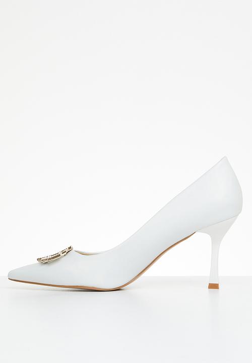 Butterfly Feet - Lior 2 court heel - white