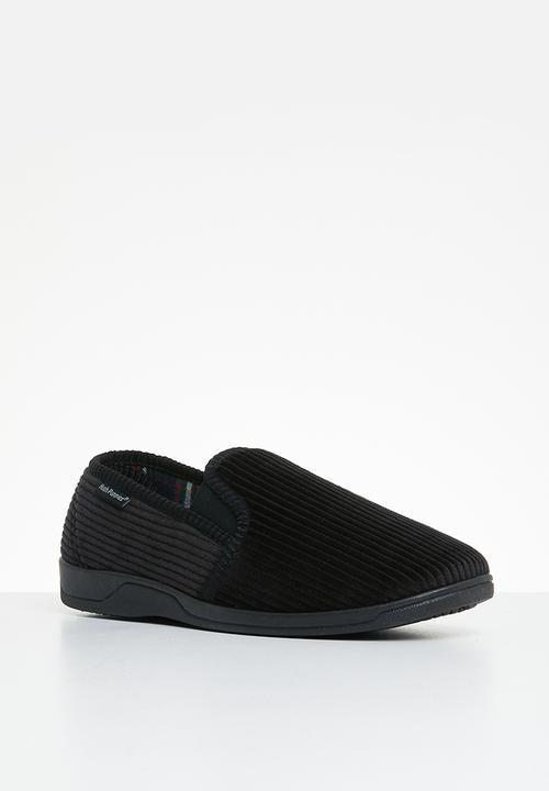 Hush Puppies - Collie kitted corduroy - black