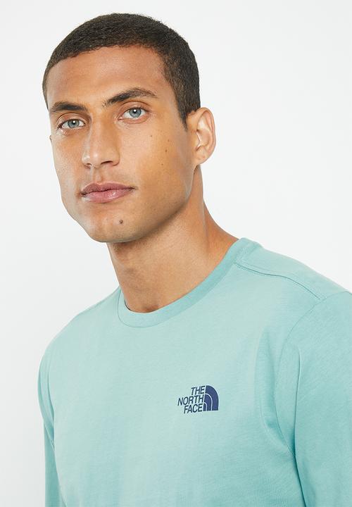 The North Face - Long sleeve red box tee - eu - reef waters-summit navy (iwo)
