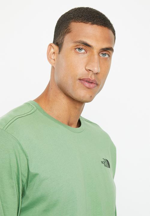 The North Face - Long sleeve red box tee - eu - deep grass green (n11)