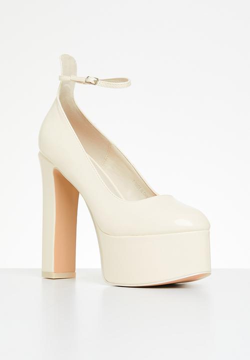 Public Desire - Donatella platform heel - ecru 