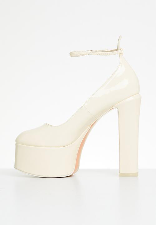 Public Desire - Donatella platform heel - ecru 